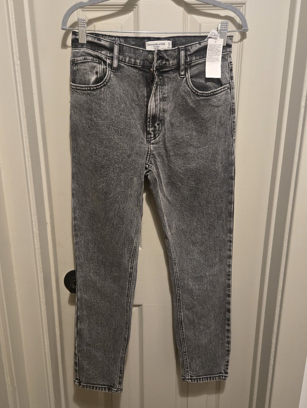 Abercrombie & Fitch The Skinny High Rise Sz 27 4R Black / Gray